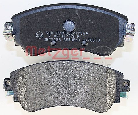 METZGER 1170673 Bremsbelagsatz, Scheibenbremse